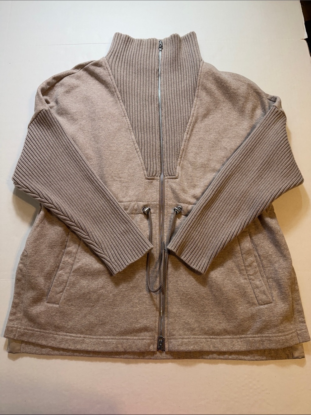 Varley Cotswold Longline Zip-Through Sweatshirt Jacket